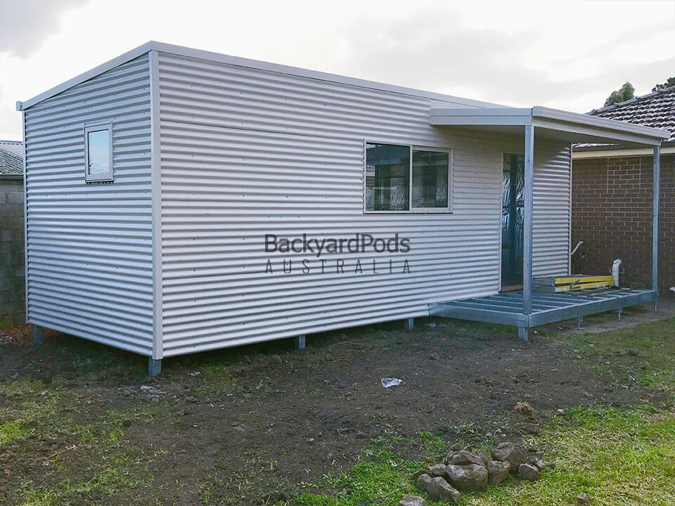 Affordable future-ready granny flat (DPU) 4m x 8m with veranda in Melbourne VIC